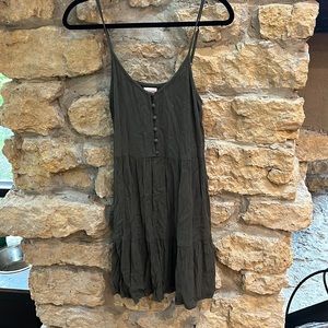 Olive Green Shift Dress